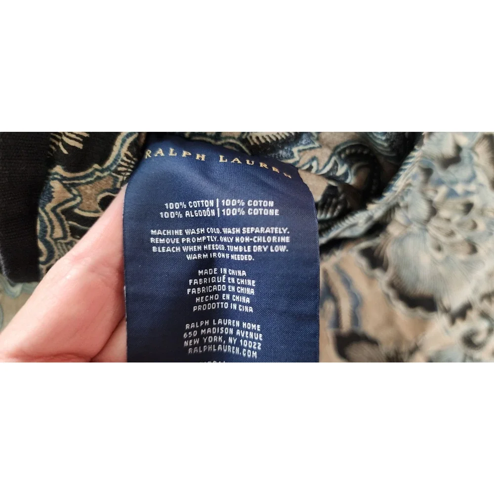 Ralph Lauren Journey's End Collection Rainey Navy Floral King Comforter 2 Shams